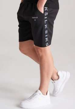 SikSilk Boys Black Taped Short