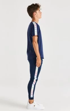 SikSilk Rainbow Raglan Tee - Navy -Style Zone Shop SSK 0075 4 80f8d6fd bfa5 499c a090 0d97b47173da