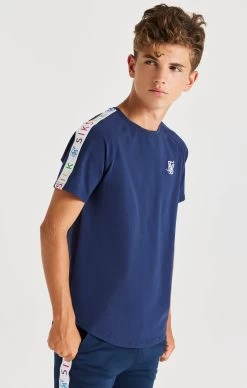 SikSilk Rainbow Raglan Tee - Navy -Style Zone Shop SSK 0075 6 ef561ffc abac 4b75 ad6f ebb5a0ad3d25