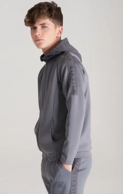 SikSilk Boys Grey Iridescent Print Zip Thru Hoodie -Style Zone Shop SSK 0092 024 97a04b26 babc 40b4 a61c 1efb036125ce