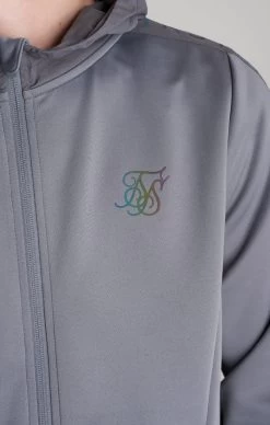 SikSilk Boys Grey Iridescent Print Zip Thru Hoodie -Style Zone Shop SSK 0092 026 bb8be509 62c3 4307 a543 a50ac92e1938