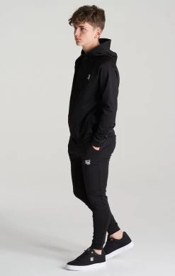 SikSilk Boys Black Essential Zip Thru Hoodie -Style Zone Shop SSK 0127 003 f731b5f0 fd78 455c 9625 1f7cd9080514