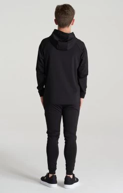SikSilk Boys Black Essential Zip Thru Hoodie -Style Zone Shop SSK 0127 005 28ae7264 390a 4cac b607 91d80ca814ad