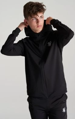 SikSilk Boys Black Essential Zip Thru Hoodie -Style Zone Shop SSK 0127 008 0708a6e7 7670 4a7c a401 85c832c13251