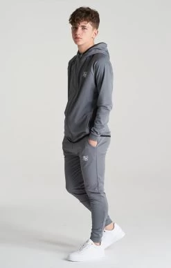 SikSilk Boys Grey Essential Zip Thru Hoodie -Style Zone Shop SSK 0133 3
