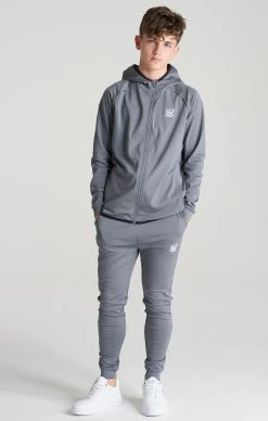 SikSilk Boys Grey Essential Zip Thru Hoodie -Style Zone Shop SSK 0133 4
