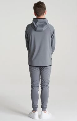 SikSilk Boys Grey Essential Zip Thru Hoodie -Style Zone Shop SSK 0133 5