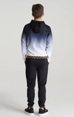 SikSilk Boys Black Fade Taped Zip Thru Hoodie -Style Zone Shop SSK 0260 023 bbbf8298 ca56 4c57 b389 d74827ff83ce