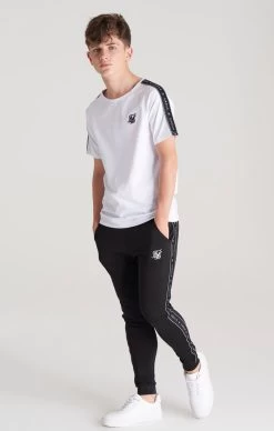 SikSilk Boys White Taped Raglan T-Shirt -Style Zone Shop SSK 0270 003 1ba4c73a f0f6 470f a2fd 9ebbee23ecd9