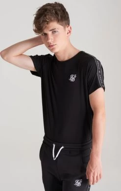 SikSilk Boys Black Taped Raglan T-Shirt -Style Zone Shop SSK 0272 SSK 0269 021 998f0bc5 ed1b 4723 990f 61dae33e3bc7