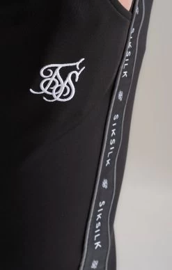 SikSilk Boys Black Taped Jogger -Style Zone Shop SSK 0272 SSK 0269 030 d0bc96de 44aa 4245 8692 10424632bdbe