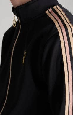SikSilk Boys Black Taped Zip Thru Funnel Neck -Style Zone Shop SSK 0299 023 copy b803c07f 4c88 4844 8cfe 6e9cd5b5ebda
