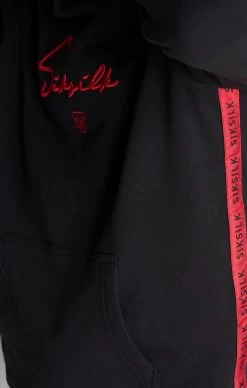 SikSilk Boys Black Taped Overhead Hoodie -Style Zone Shop SSK 0330 019 copy f457b7ef 8107 429a a553 de66ffa87c97