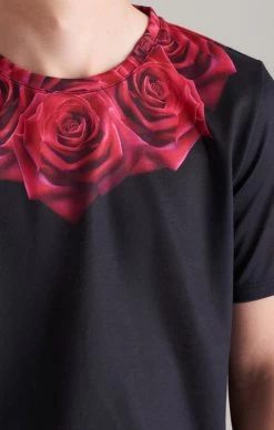 SikSilk Boys Black Rose T-Shirt -Style Zone Shop SSK 0436 018 f37698a9 9e12 4daf aac1 ec6db4ef67bf