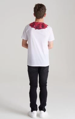 SikSilk Boys White Rose T-Shirt -Style Zone Shop SSK 0437 016 f7696b35 d414 4bbe a4b2 f34a147afba2
