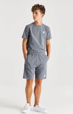 SikSilk Boys Grey Fade Panel Short -Style Zone Shop SSK 0446 004 07b510f2 a62d 453b a5de c2a8f1ffb8a1