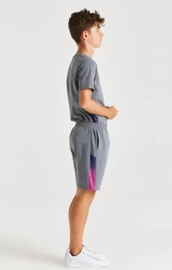 SikSilk Boys Grey Fade Panel Short -Style Zone Shop SSK 0446 007 a9b4a757 0f3e 4e36 a161 b57a20048000