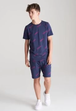 SikSilk Boys Navy Monogram Printed T-Shirt -Style Zone Shop SSK 0580 3 a9b1acd3 157e 454c bde9 363a338d78c3
