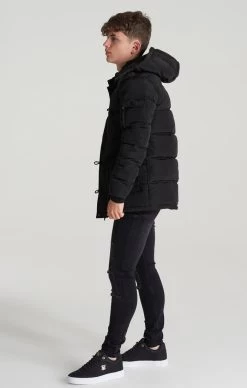 SikSilk Boys Black Puff Parka -Style Zone Shop SSK 0617 010 913aa40a 1109 4712 87e3 d375d54050ad