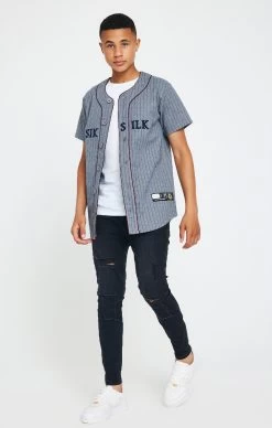 Boys Messi X SikSilk Grey Baseball Jersey -Style Zone Shop SSK 0842 4