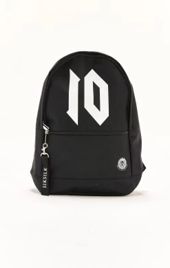 Boys Black Messi X SikSilk 10 Graphic Rucksack