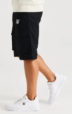 SikSilk Retro Classic Cargo Shorts - Black -Style Zone Shop SSK 0943 8 3b7216b0 9e4d 4086 9daa c6f53bb0a4b9