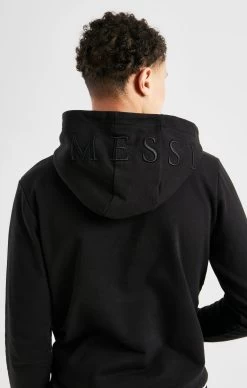 Messi X SikSilk Logo Overhead Hoodie - Black -Style Zone Shop SSK 0995 6
