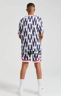 Boys Messi X SikSilk Ecru Monogram T-Shirt -Style Zone Shop SSK 1001 6