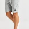 SikSilk Paint Splatter Shorts - Grey Marl -Style Zone Shop SSK 1088 SSK 1089 015 56b5255f 2157 4172 85aa d3bd3b8b7603