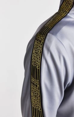 SikSilk Boys Grey Taped Funnel Neck Zip Thru -Style Zone Shop SSK 1103 8