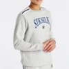 SikSilk Boys Grey Marl Varsity Crew Sweatshirt -Style Zone Shop SSK 1123 1