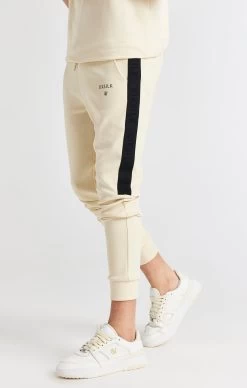 SikSilk Boys Beige Taped Jogger