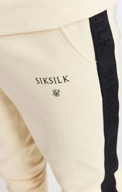 SikSilk Boys Beige Taped Jogger -Style Zone Shop SSK 1128 6