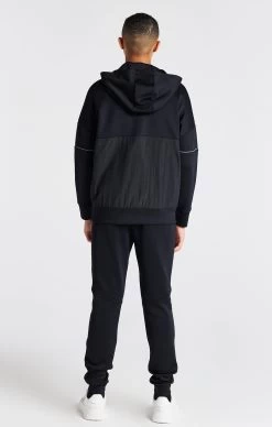 SikSilk Boys Black Half Zip Hoodie -Style Zone Shop SSK 1175 5