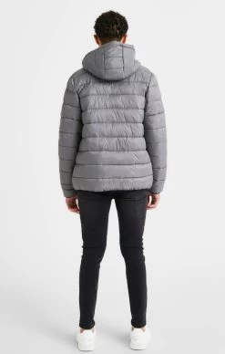 SikSilk Boys Grey Reversible Bubble Jacket -Style Zone Shop SSK 1184 10A