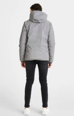 SikSilk Boys Grey Reversible Bubble Jacket -Style Zone Shop SSK 1184 11A