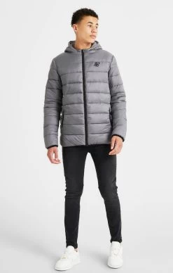SikSilk Boys Grey Reversible Bubble Jacket -Style Zone Shop SSK 1184 7A