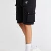 SikSilk Boys Black Cargo Short -Style Zone Shop SSK 1200 1