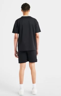 Messi X SikSilk Logo Loose Fit Shorts - Black -Style Zone Shop SSK 1358 5