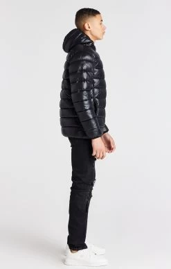 SikSilk Boys Black Lightweight Bubble Jacket -Style Zone Shop SSK 1424 6