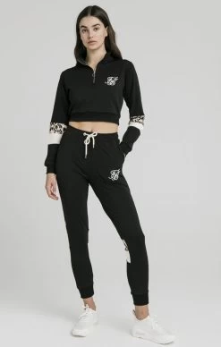 SikSilk Quarter Leopard Track Top – Black 9 SikSilk Quarter Leopard Track Top – Black -Style Zone Shop SSW 1296 3