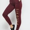 SikSilk Eyelet Mesh Track Pants - Burgundy 1 SikSilk Eyelet Mesh Track Pants - Burgundy -Style Zone Shop SSW 1948 1