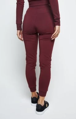 SikSilk Eyelet Mesh Track Pants - Burgundy -Style Zone Shop SSW 1948 3