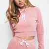 SikSilk Allure Cropped Hoodie - Pink -Style Zone Shop SSW 2162 1