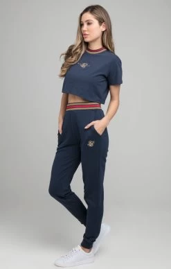 SikSilk Reign Crop Tee - Navy -Style Zone Shop SSW 2303 005 14ea9502 982e 4124 82d9 81ee15a06321