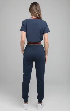 SikSilk Reign Crop Tee - Navy -Style Zone Shop SSW 2303 007 ac432aa9 0ca6 4b31 850b 1209f865b933