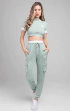 SikSilk Green Crop T-Shirt -Style Zone Shop SSW 2492 002 f5dadc57 2144 4eba 96da aea64797e323