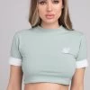 SikSilk Green Crop T-Shirt -Style Zone Shop SSW 2492 008 a73b5b43 ea39 4b92 8abe 6ec8fd835a5c