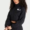 SikSilk Black Cropped Ruched Jacket -Style Zone Shop SSW 2682 SSW 2864 006 1ac28444 d149 49ee bdca 19a10d57ec07