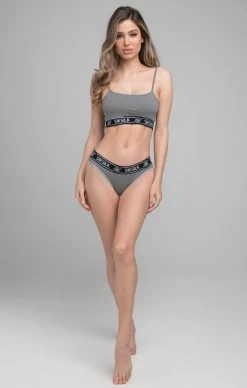 SikSilk Grey Marl Strap Bralette -Style Zone Shop SSW 2811 001 e12f57d1 57e6 462e 8f73 49305b617f3a